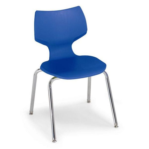 Classroom Set- 6 Flavors 18'' (5th-Adult) Chairs & 2 Crescent 60'' Tables by Smith System,04157/2/11849/6 - Image 4