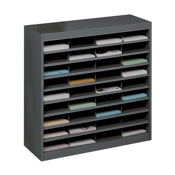 36 Compartment Steel Literature Organizer by Safco Products, 9221