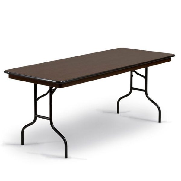 EF Series Plywood Core Folding Table (30'' x 60'' Rectangle) by Midwest Folding Products, 530EF