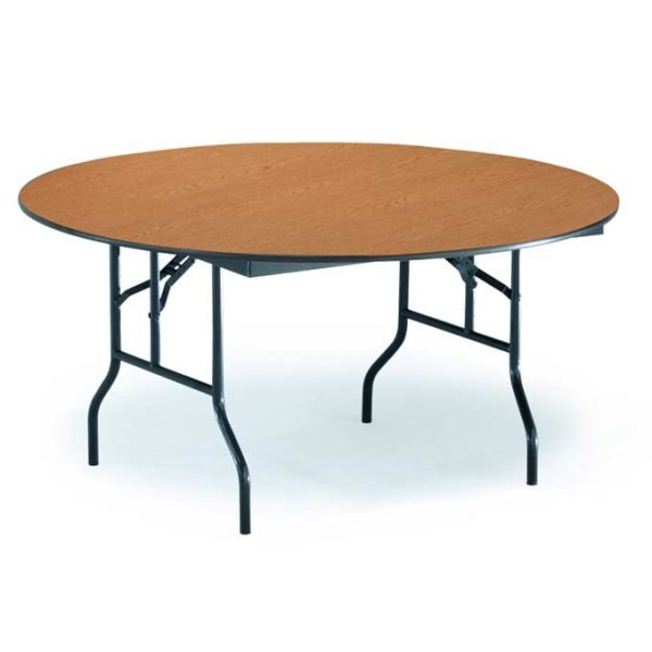 EF Series Plywood Core Folding Table (54'' Round) by Midwest Folding Products, R54EF