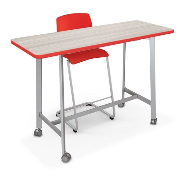 Akt Table w/ Rectangle Legs  (60'' W x 20'' D x 42'' H - Rectangle) by Mooreco,SD-AA42R