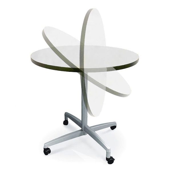 Dry Erase Nest and Fold Bar Height Café Table (36'' Round) by Allied Plastics, NFCAFE4236RDE - Image 2