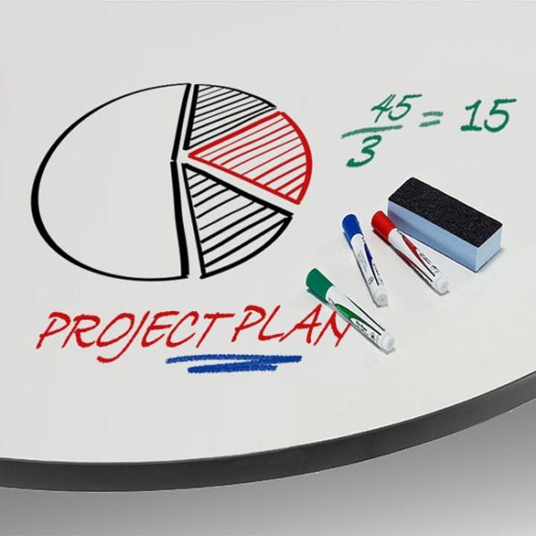 Dry Erase Nest and Fold Counter Height Café Table (36'' Round) by Allied Plastics, NFCAFE3636RDE - Image 5