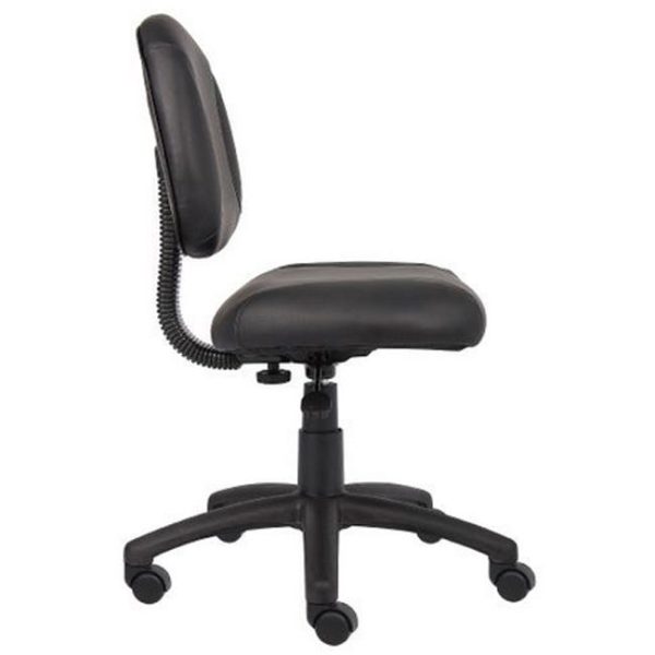 LeatherPlus Deluxe Posture Chair w/o Arms by Boss, B305 - Image 2