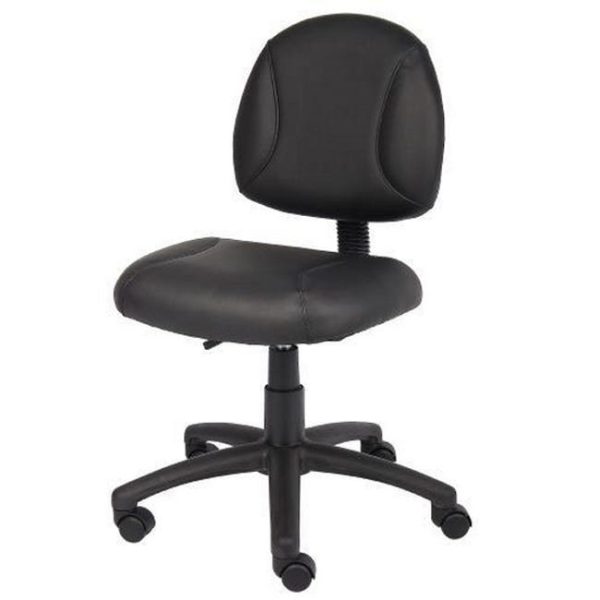 LeatherPlus Deluxe Posture Chair w/o Arms by Boss, B305