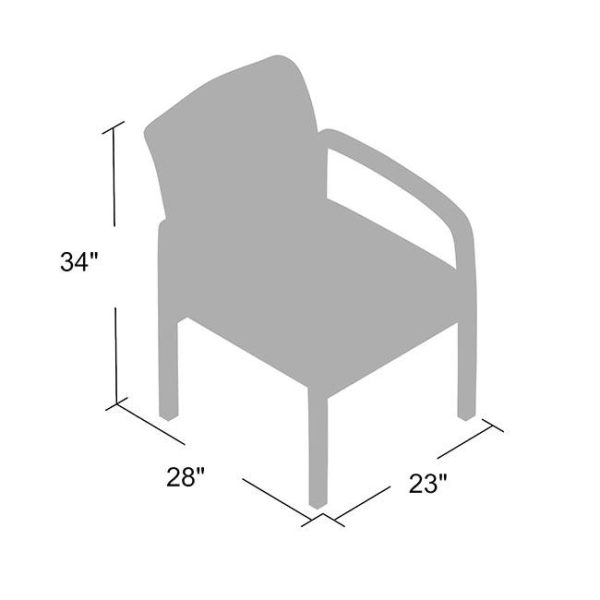 NTR Series LeatherPlus Guest Chair by Boss, B9580BK-BK - Image 4