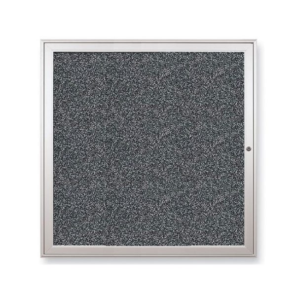 Deluxe Indoor Enclosed Bulletin Board w/ 1 Glass Door  (36'' W x 36'' H) by Best-Rite, 95HAV