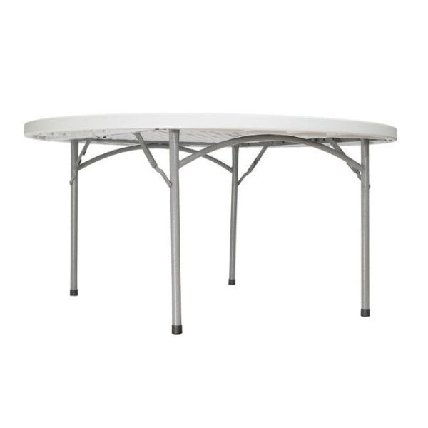 Plastic Folding Table & Chair Set- 71'' Round Folding Table with 8 Folding Chairs by National Public Seating, BT71R/1-602/8 - Image 5