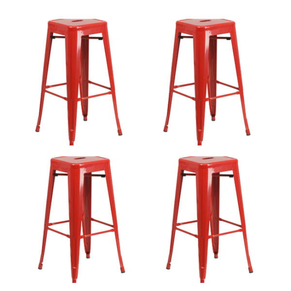 Hideaway Storage Table w/4 Metal Stools- 42'' H x 49'' W x 40'' L by CEF, HST42-4-12BIN-4940-XXX - Image 2