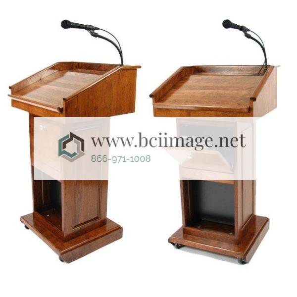 Counselor Evolution Lectern - Mahogany by Executive Wood Products, CLR235-EV-MX - Image 5