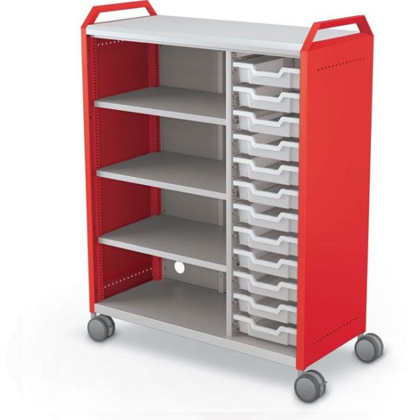 Compass Cabinet H3 Maxi ( Twelve 3'' Trays &Three Shelves w/ Handles) by Mooreco, C3A1X1A1F2