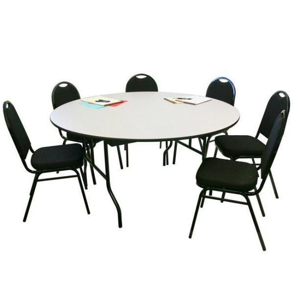 EF Series Plywood Core Folding Table (60'' Round) by Midwest Folding Products, R60EF - Image 2