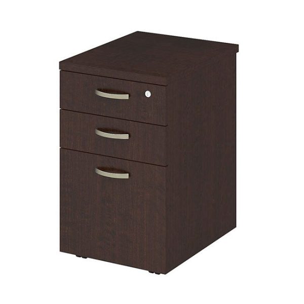 Easy Office 3-Drawer Mobile File Cabinet by Bush Business Furniture, EOF116MR-03