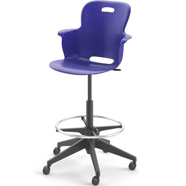 Ethos Mobile Task Stool 5-Star Base by Haskell Education, 2ES4C0