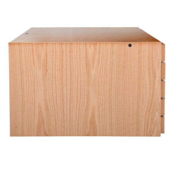 Flat File Stackable 5 Drawer Cabinet Only ( Oak ) by Diversified Spaces, FFS-3624K - Image 5