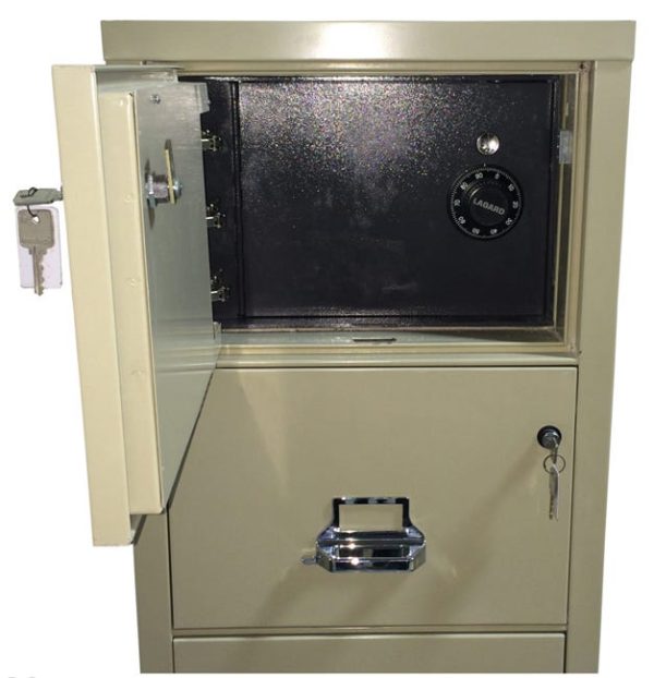 Fire-Resistant 2 Drawer Legal Safe-in-a-File by FireKing, 2-2131-CSF - Image 2