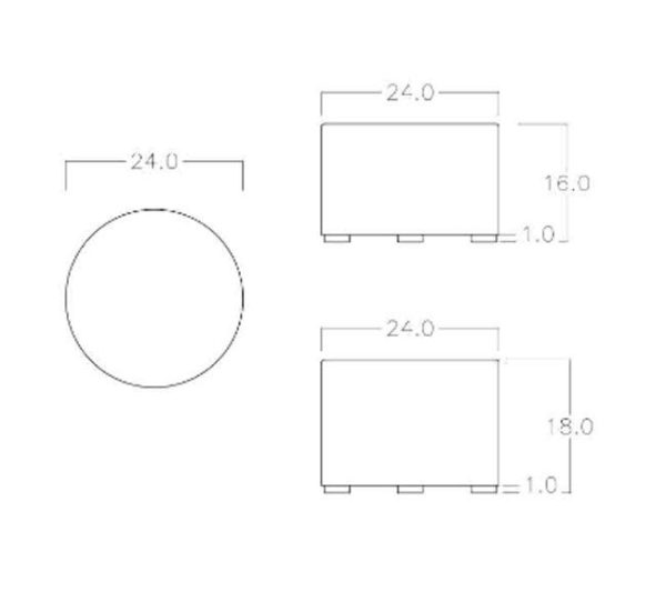 Flex Soft Seating Round Stool 24'' Diameter - Grade 1 Upholstery by Mien Company, FLX-2707-G01 - Image 5