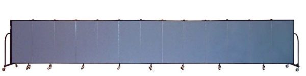 13 Panel Freestanding Partition (24'-1'' L X 4' H) by Screenflex, FSL4013