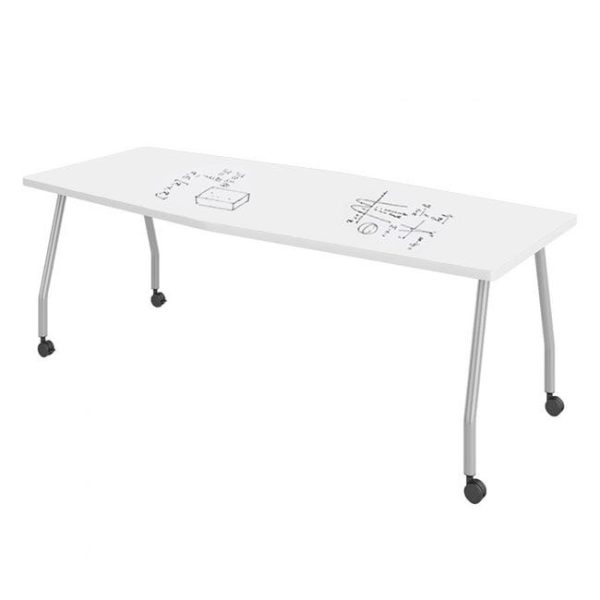 Echo Series Dry Erase Rectangle Training Table (24'' x 39'') by Haskell Education,ECH-3084-MMB