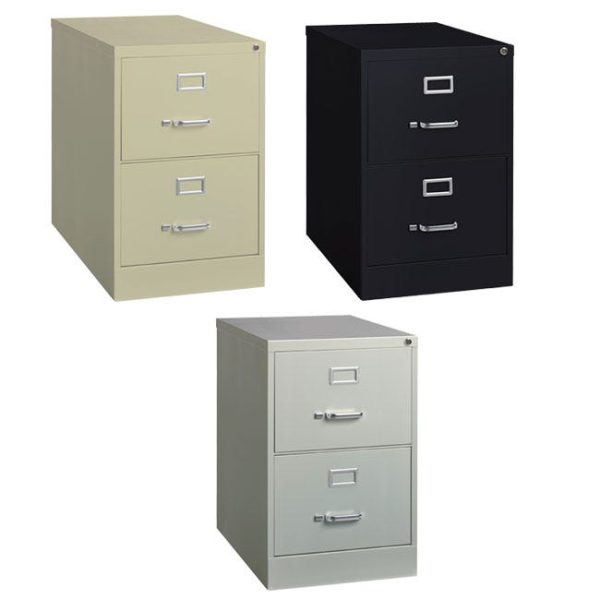 Commercial Vertical File Cabinet, 2 Drawer Legal (18'' W x 25'' D) by Hirsh Industries, 14412