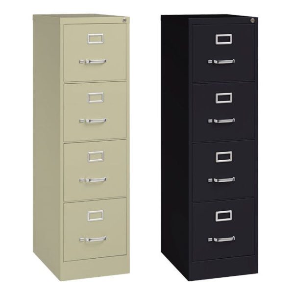 Commercial Vertical File Cabinet, 4 Drawer Letter (15'' W x 22'' D) by Hirsh Industries, 17891