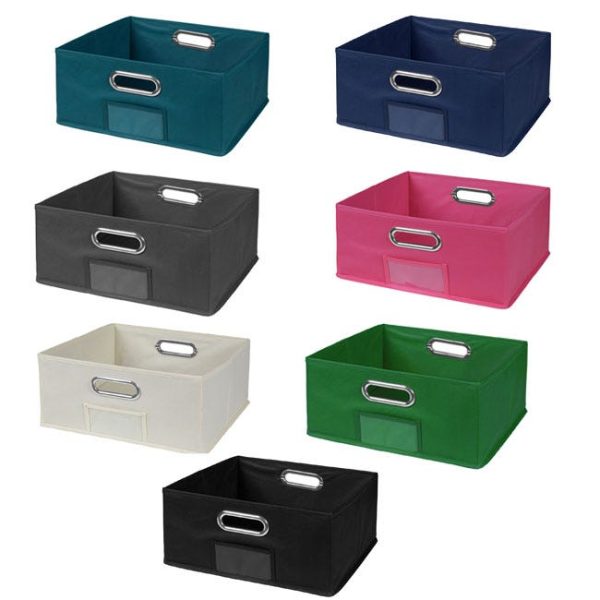 Niche Cubo Half-Size Foldable Fabric Storage Bin - Set of 4 by Regency Office Furniture, HTOTE064PKXX - Image 3