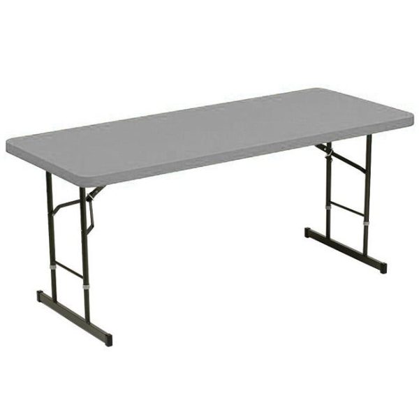 Indestructable Classic Folding Table- Adjustable (30'' D X 72'' W X 25''-29'' H) by Iceberg, 6562X