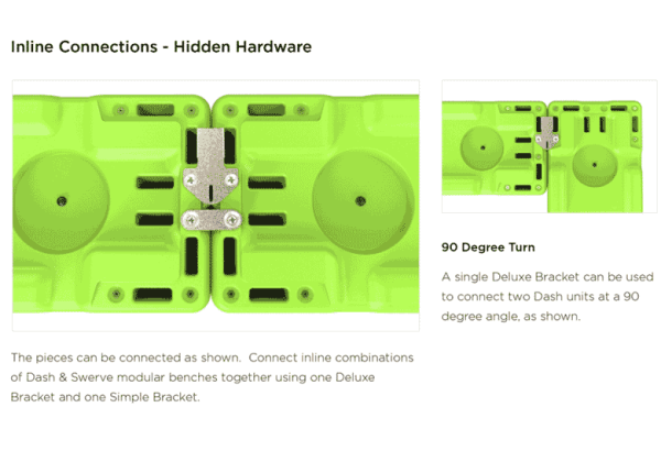 Session Plastic Indoor or Outdoor Optional Ganging Bracket Kit by Tenjam, 90501XXSS - Image 3