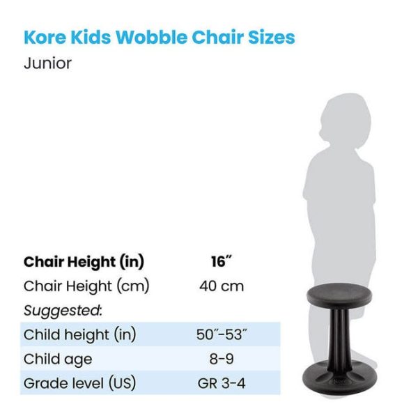 Anti-Microbial Kids Wobble Stool (16'' H 2nd-4th) by Kore Design, KOR-6XX - Image 6