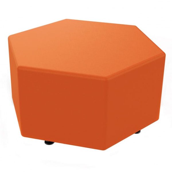 Sonik Soft Seating Hexagon Bench (36'' W x 18'' H) by Marco Group, LF1531 - Image 2