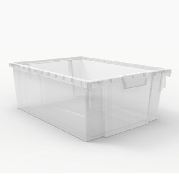 4 Clear Large Bins For Mobile Storage Unit by Luxor, MBS-BIN-4L-CL - Image 3