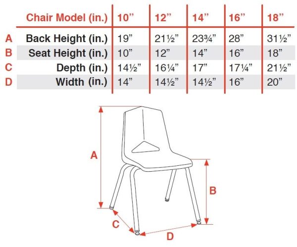 Horseshoe Activity Table with Six 12'' Stack Chair Package (60'' X 66'') by Marco Group,MG270 - Image 4