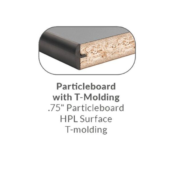 Max Seating Rectangular Particle Board Folding Table (36'' x 96'') by National Public Seating, MSFT3696PBTMXX - Image 7