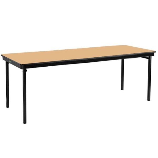 Max Seating Rectangular Premium Plywood with Protect Edge Folding Table (18'' x 96'') by National Public Seating, MSFT1896PWPEXX