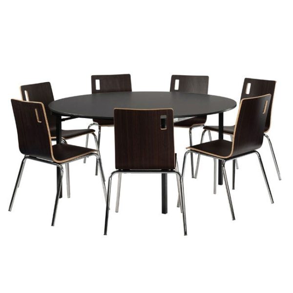 Max Seating Round Particle Board Folding Table (48'') by National Public Seating, MSFT48RDPBTMXX - Image 9