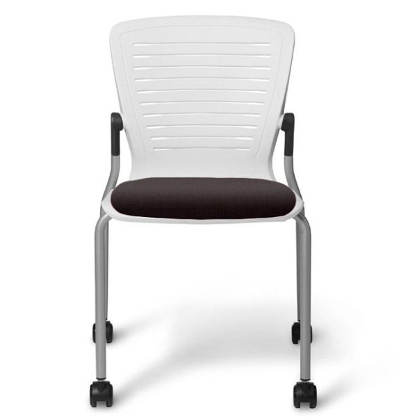 OM5 Active Guest Mobile Stack Chair w/ Padded Seat- Grade 3 Anti-microbial Vinyl by Office Master, OM5-AG-XXXX-AG