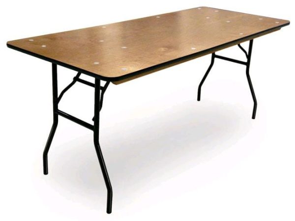 ProRent Plywood Folding Table (30'' x 60'' Banquet) by McCourt, 70870