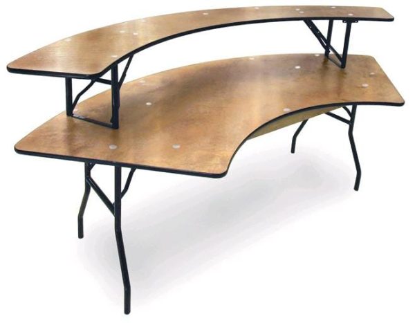 ProRent Plywood Folding Table (60'' Serpentine) by McCourt, 70950 - Image 4