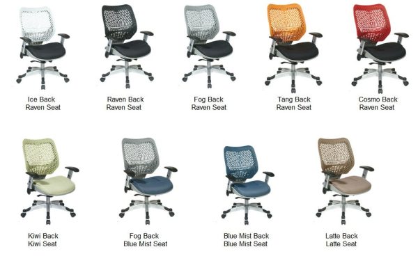 REVV Series Self Adjusting SpaceFlex Back Chair - Colorful Options by Office Star, 86-MXXC625R - Image 4