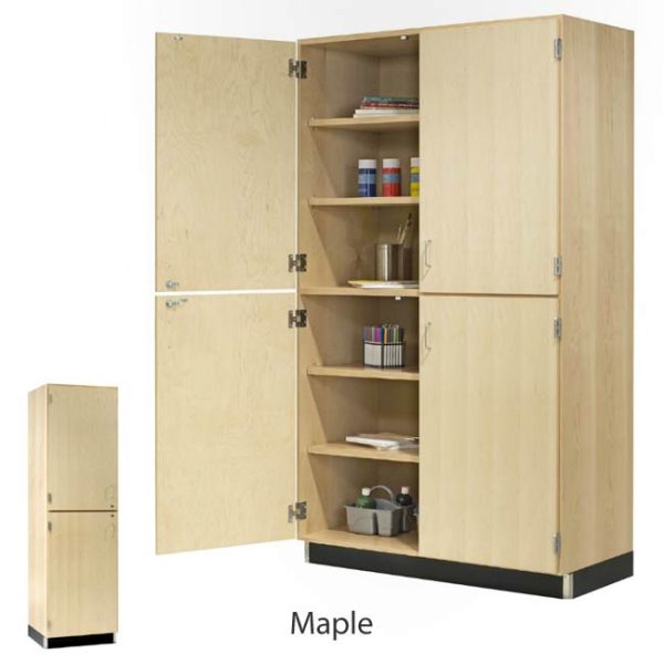 Split Level Storage Cabinet with Veneer Doors (24'' W) by Diversified Spaces, 318-2422K - Image 3