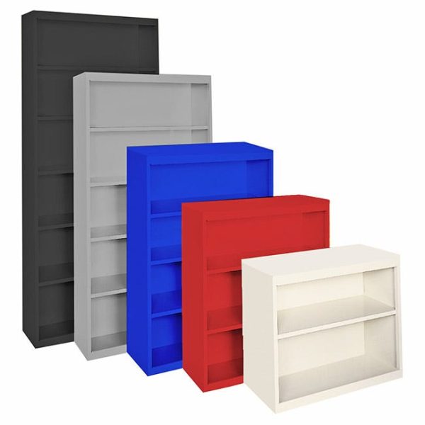 Steel Bookcase - Three Adjustable Shelves (36'' W X 13'' D X 52'' H) by Steel Cabinets USA, BCA-365213 - Image 4