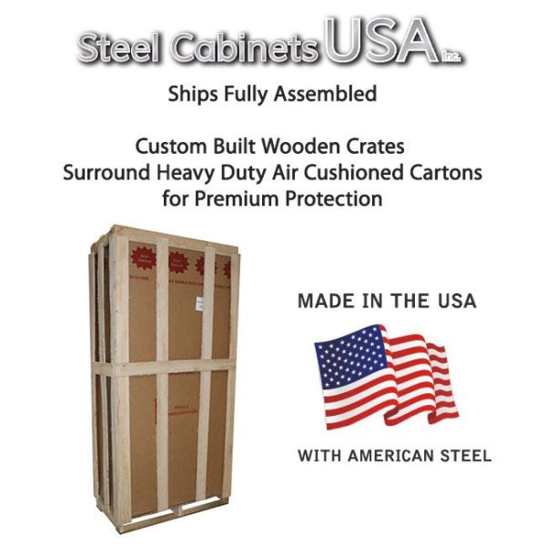 All Adjustable Steel Storage Cabinet (36'' W X 18'' D X 72'' H) by Steel Cabinets USA, AAH-36RB - Image 3