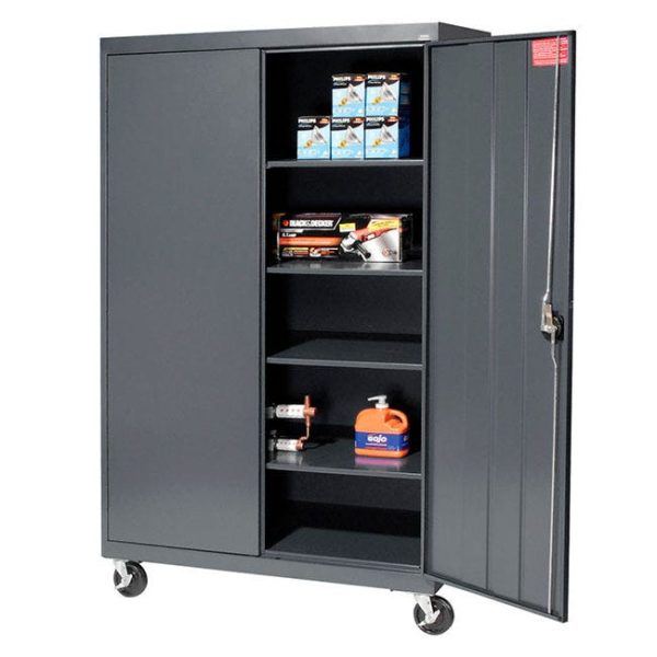 Extra Wide Mobile Storage Cabinet- 78'' H by Sandusky Lee, TA4R462472 - Image 5