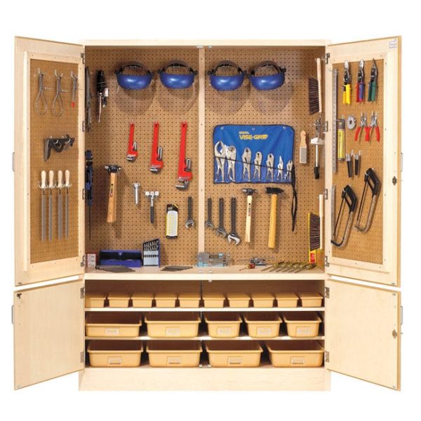 Tool Storage Cabinet (60'' W Woodworking with Tools) by Diversified Spaces, TC-10WT