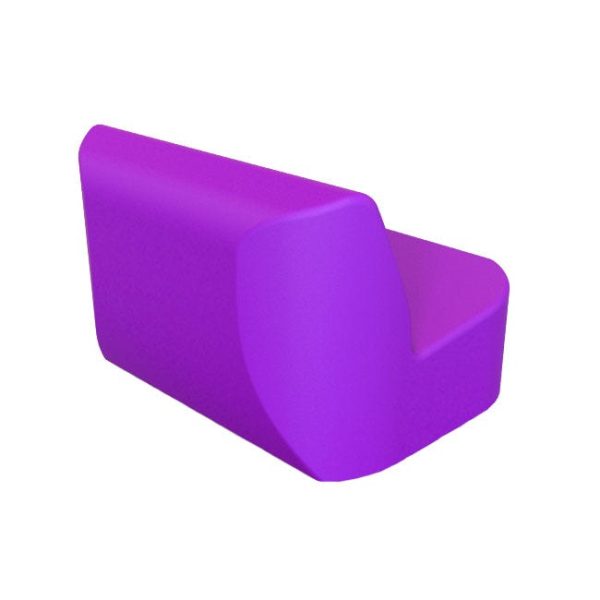 DuraFLEX Oasis Mini Sofa Plastic Stool Seating- Fixed Legs by Tenjam, 15802A2 _ _ - Image 2