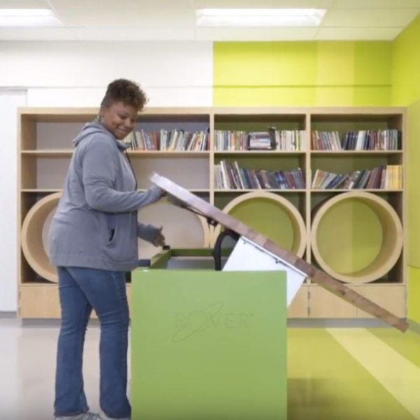 Rover Mobile Makerspace Powered Table with Storage by Haskell Education, RV1EBXXXB - Image 6