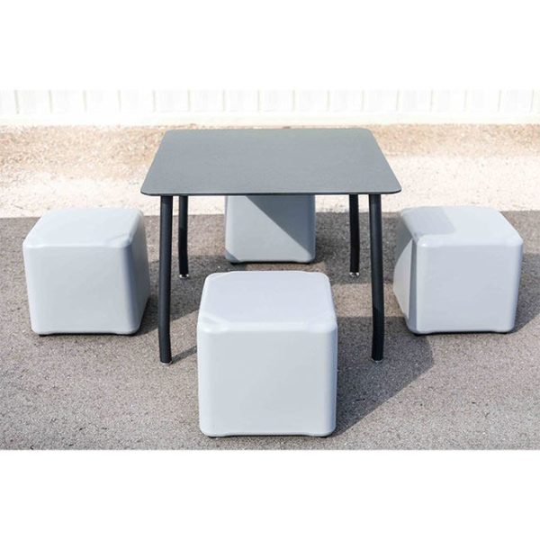 Session Plastic Indoor or Outdoor Cube Stool- Large 17'' H by Tenjam, 11201BXXX - Image 6