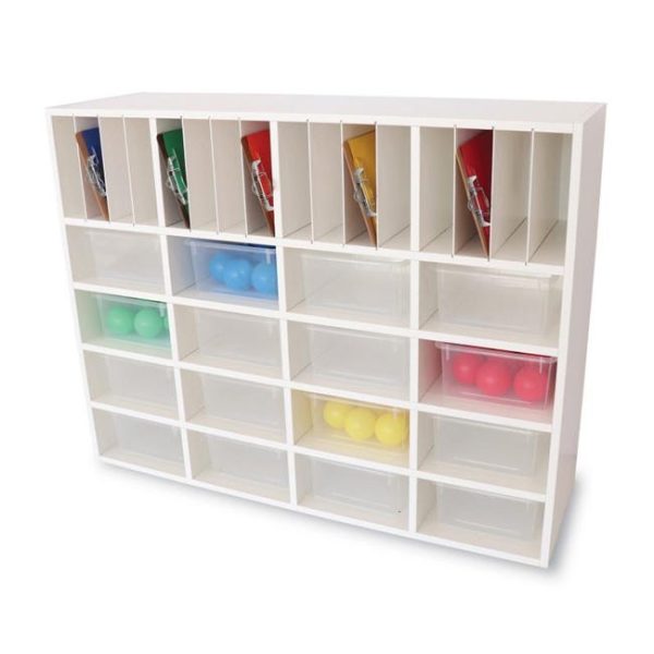 Whitney White Cubby Organizer Cabinet by Whitney Brothers, WB0664