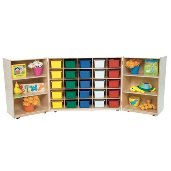 Tri-Fold Storage System - With Trays by Wood Designs, WD2550-XX