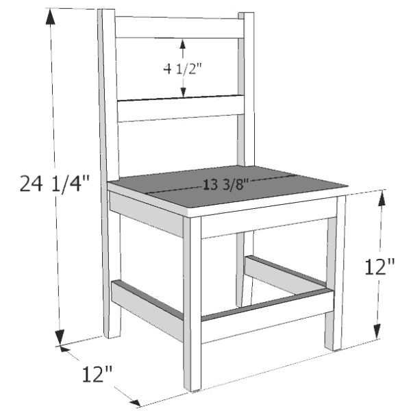 Hardwood Birch Chair Set of 2 (12'' H - Pre-K) by Wood Designs, WD81202 - Image 4